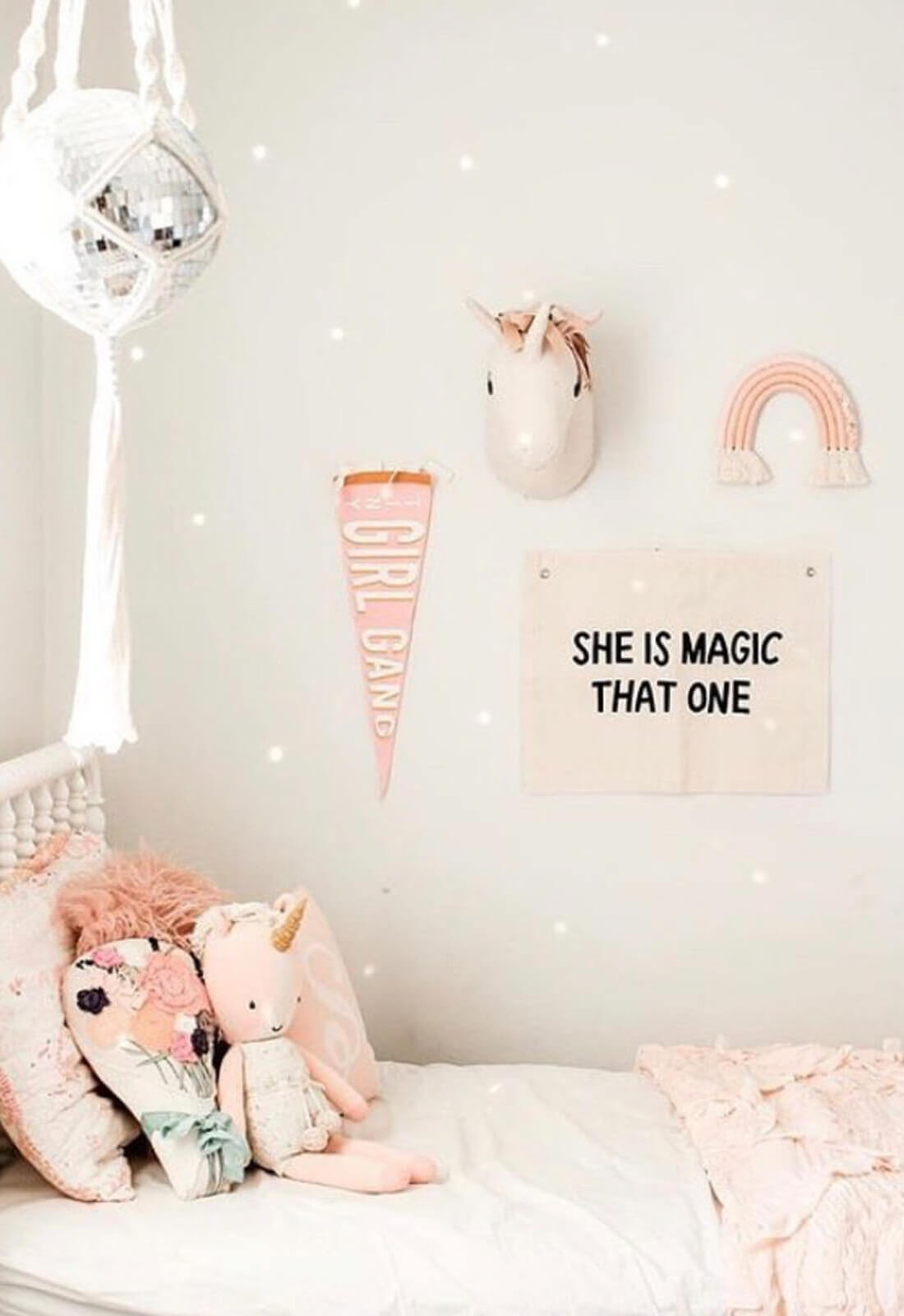 She is Magic Banner, Cream and Black