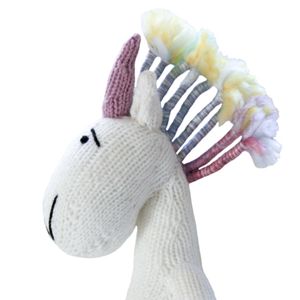 Knitted Unicorn Heirloom Toy