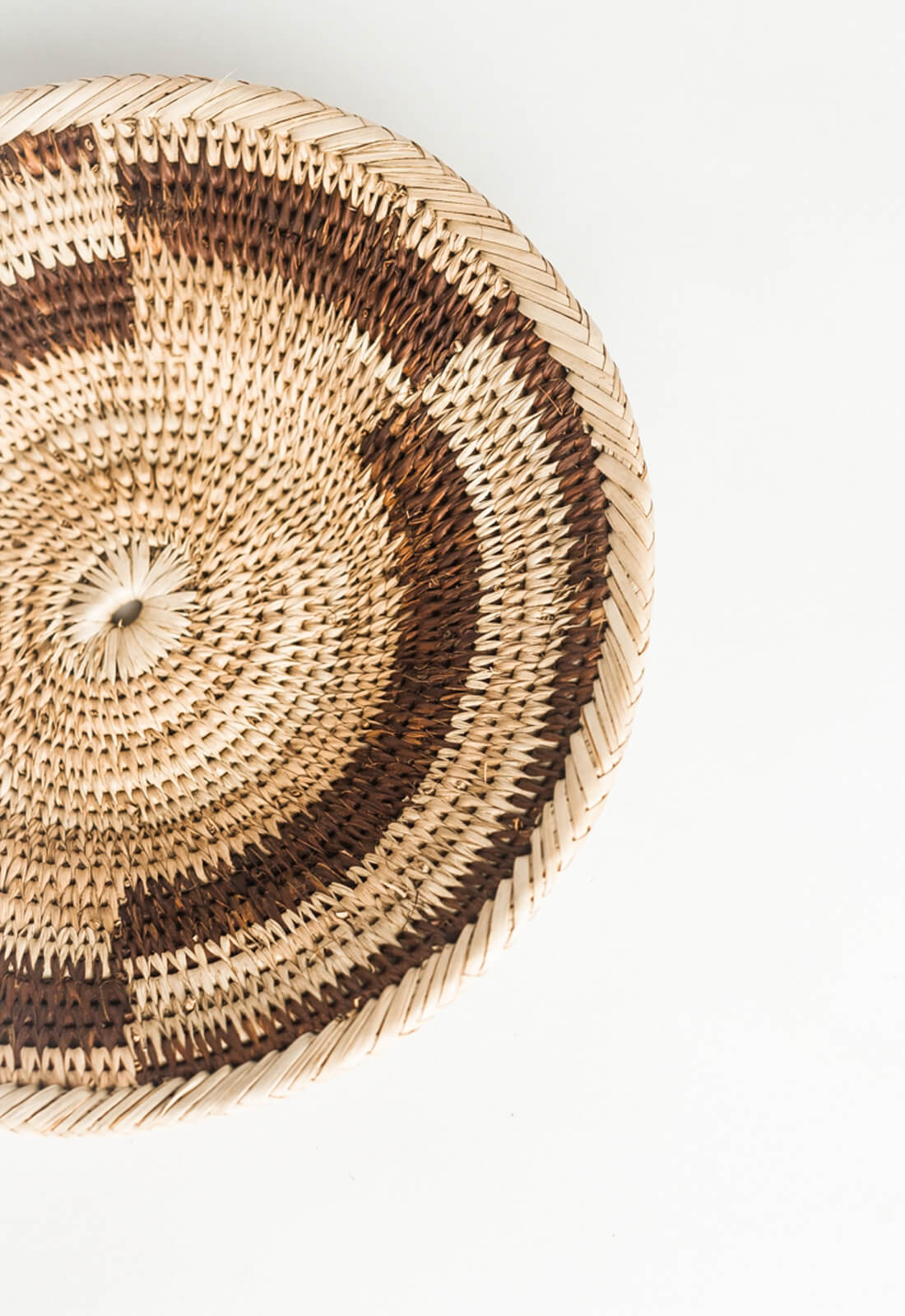 Close up view of a Zambian plateau basket 