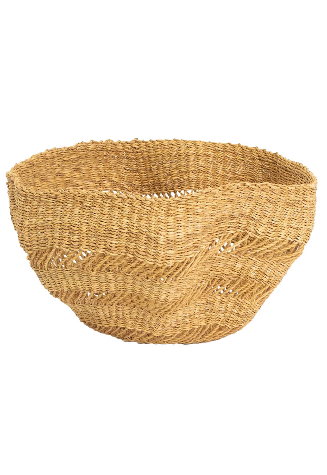 Hand Woven Wavy Lace Grass Bowl