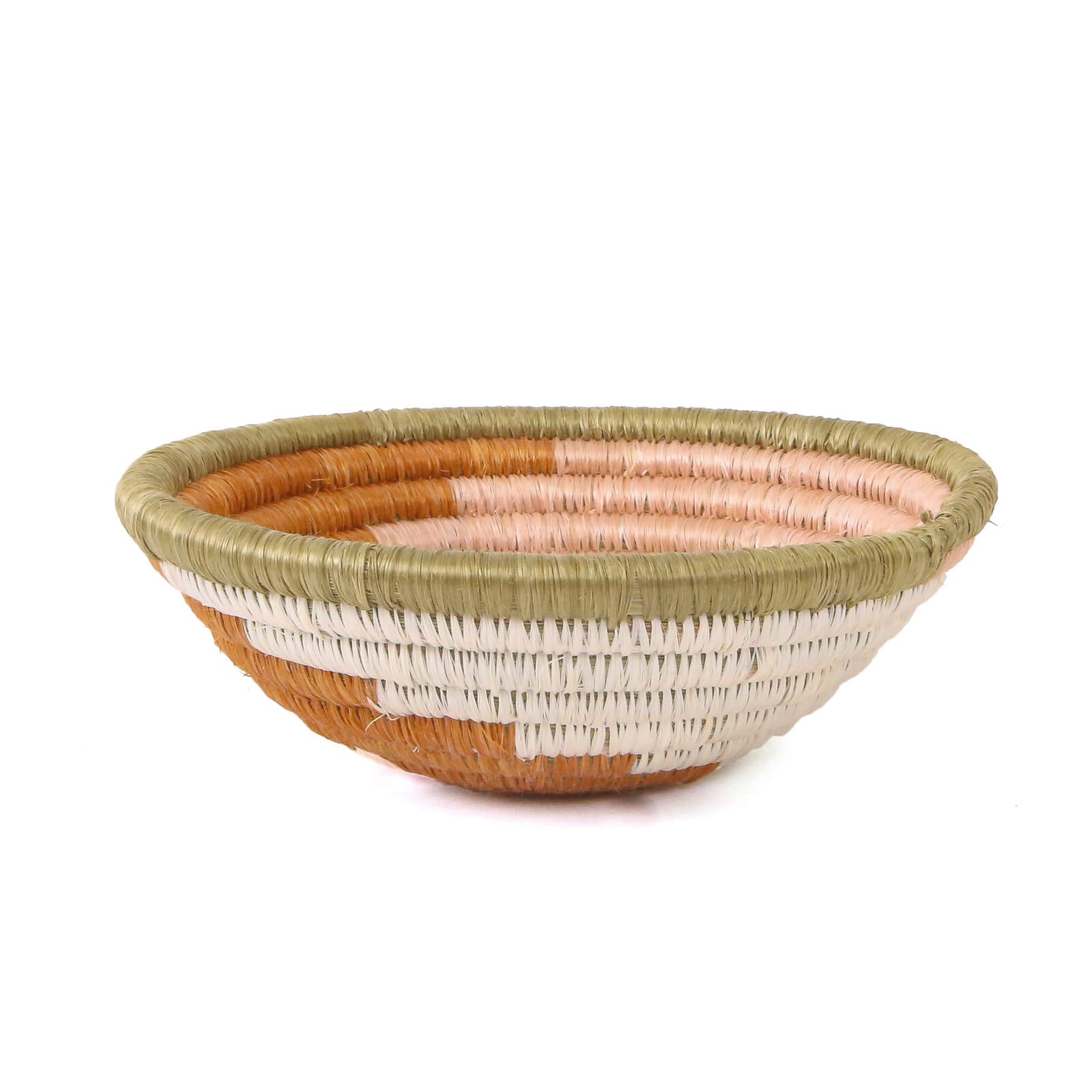 Hand Woven Plateau Basket - Canyon Clay Multicolor, Small