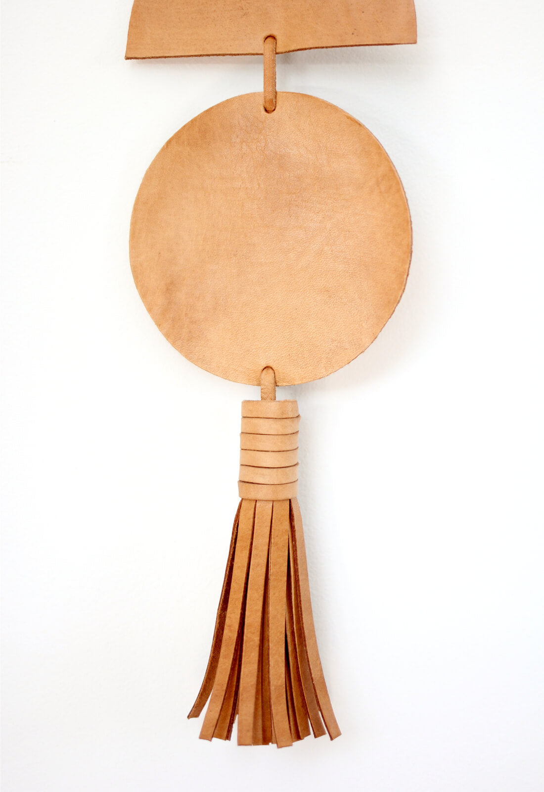 Leather Moon Phases Wall Hanging