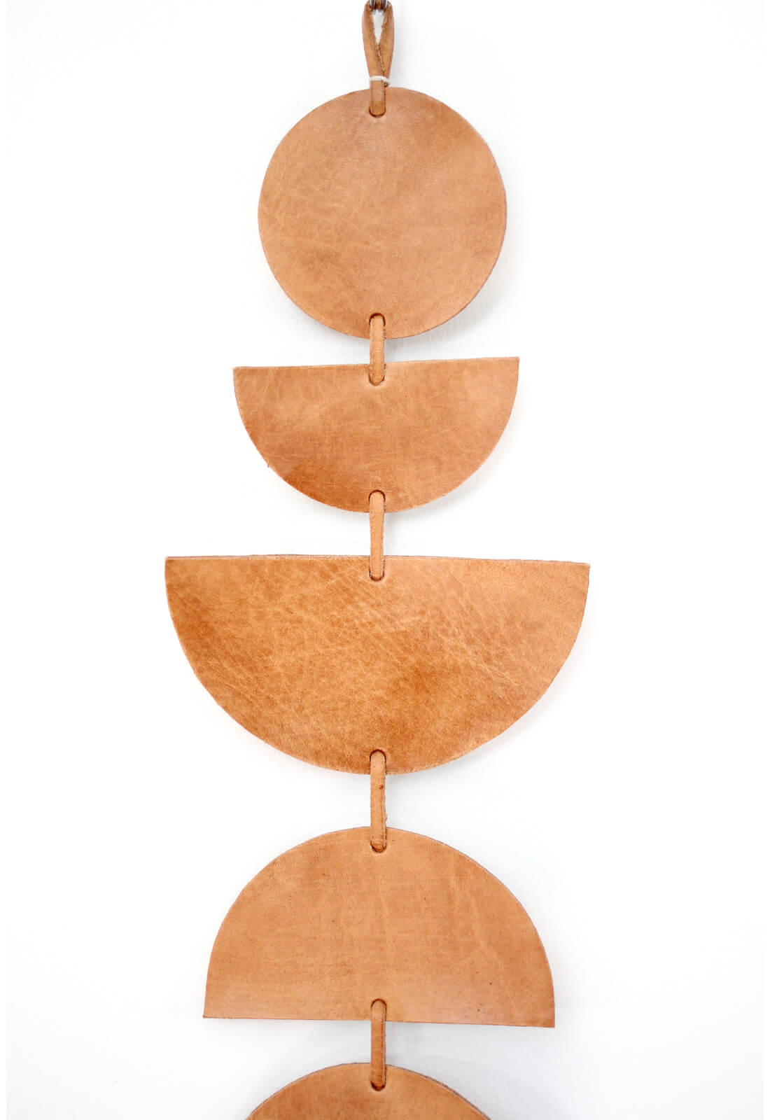 Leather Moon Phases Wall Hanging