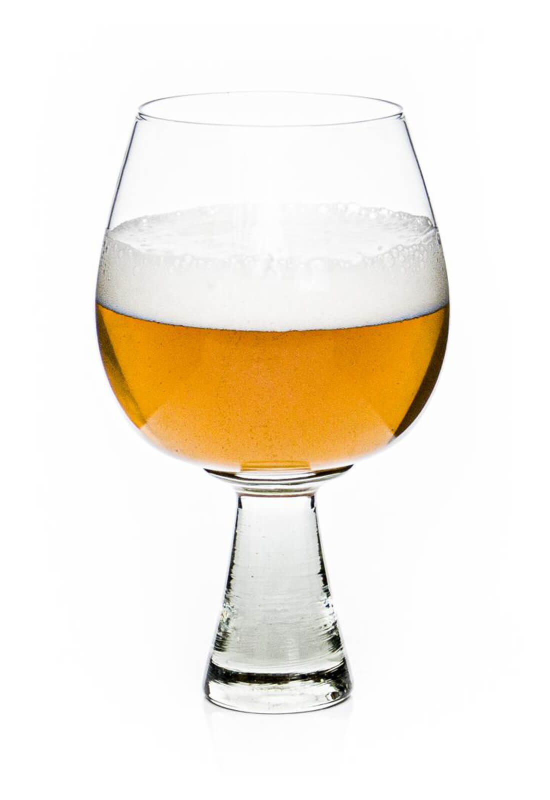 Fair trade, recycled glass copa oversized beer glass 