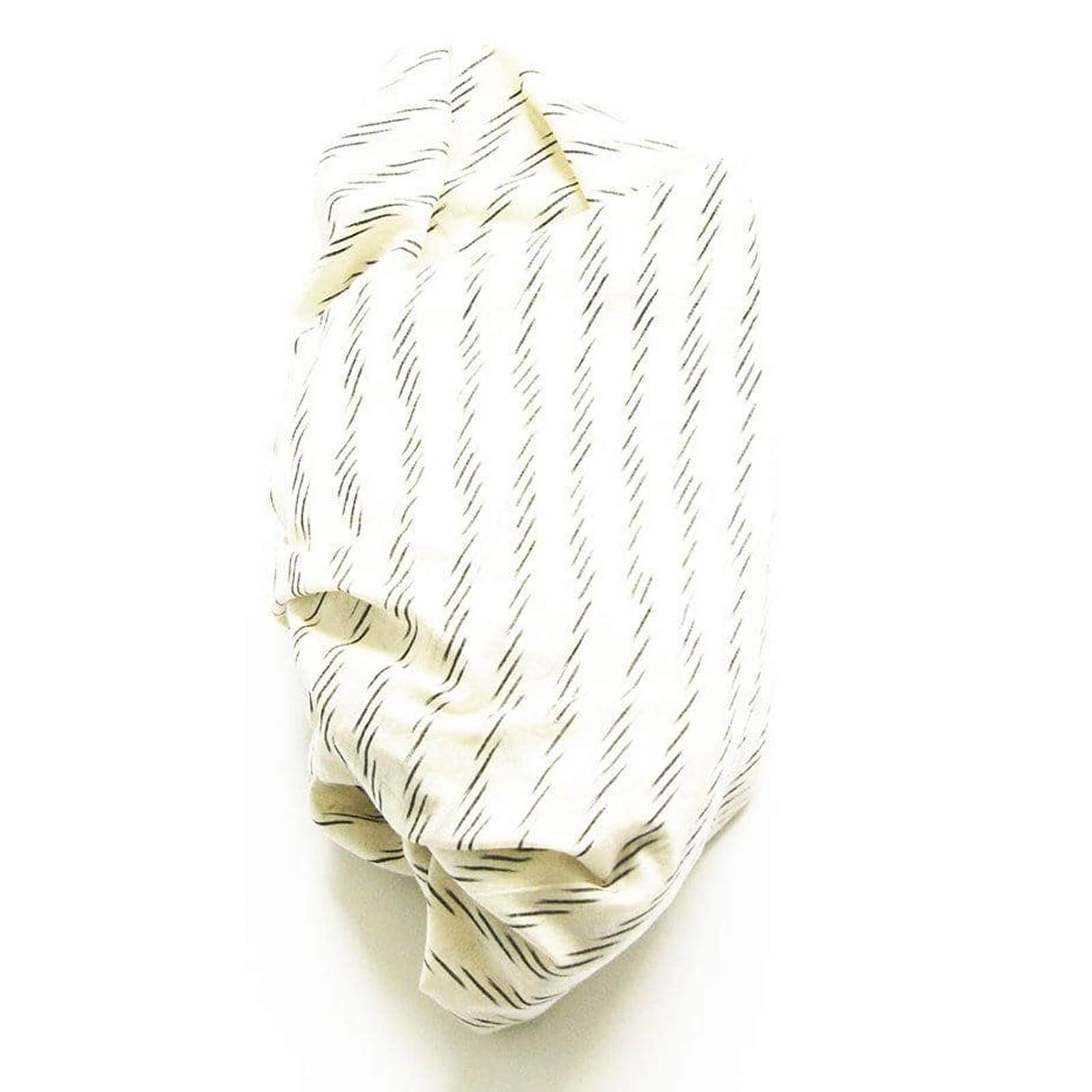Handmade Cotton Ikat Swaddle Blanket - White and Black Zebra Stripe