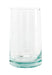 Aqua blue tinted recycled glass drinkinh glass, made in Morocco. Holds 8 ounces. 